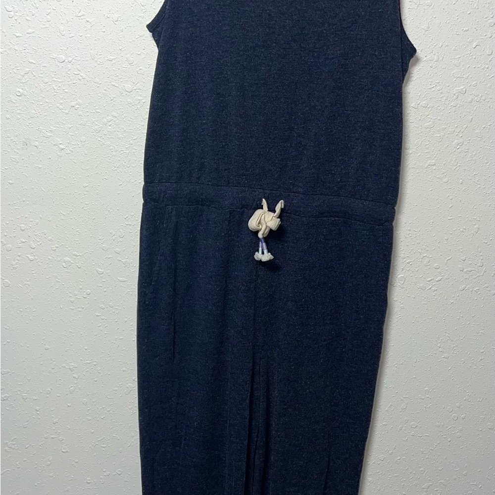 Spiritual Gangster Blue Jumpsuit Casual Straight Leg‎